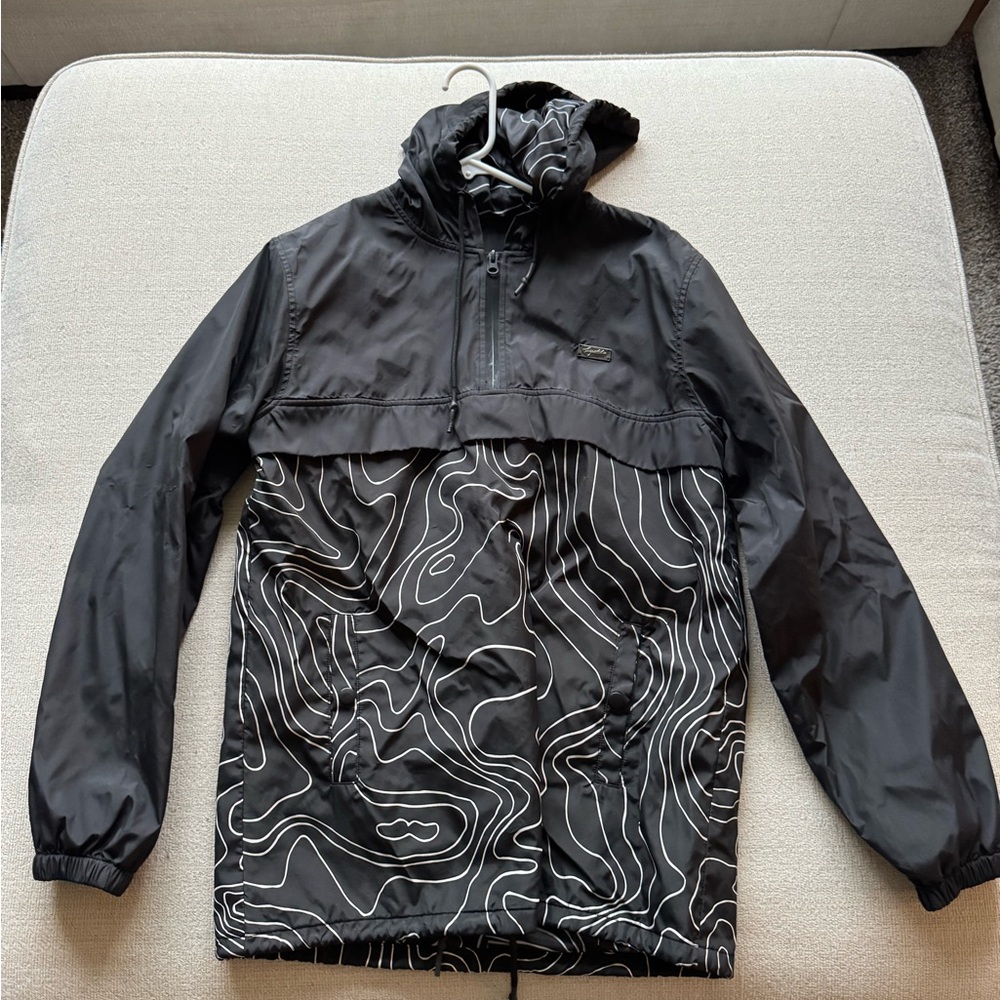 Black Patterned ‘Inspected’ Jacket